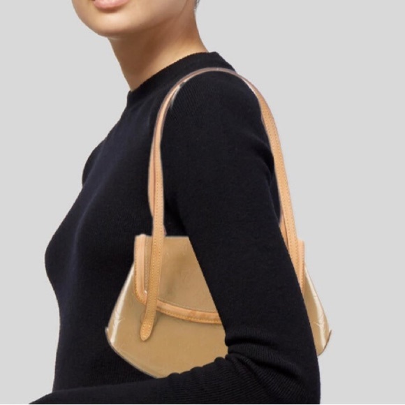 LOUIS VUITTON NOISETTE MONOGRAM VERNIS BISCAYNE BAY Shoulder Bag France 2005 - Picture 3 of 17